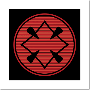 Samurai Jack Clan Symbol — red Posters and Art